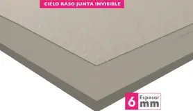 Superboard Cielo Raso Junta Invisible 6 mm