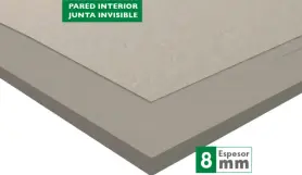 Superboard Pared Interior Junta Invisible 8 mm